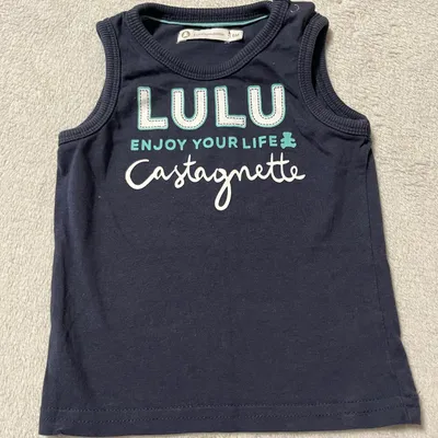 Très beau débardeur, Lulu, castagnette, bébé, garçon